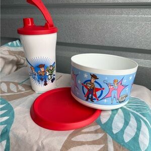 Tupperware Toy Story Red and White Set